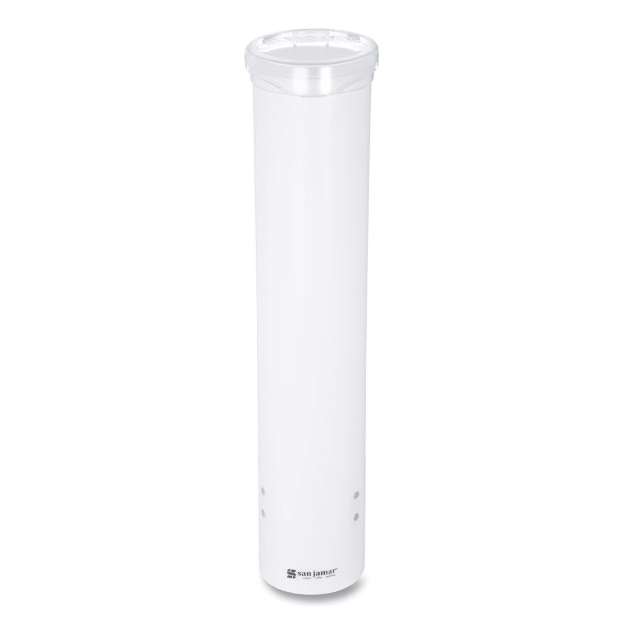San Jamar Small Pull-Type Water Cup Dispenser for 5 oz. Cups - White